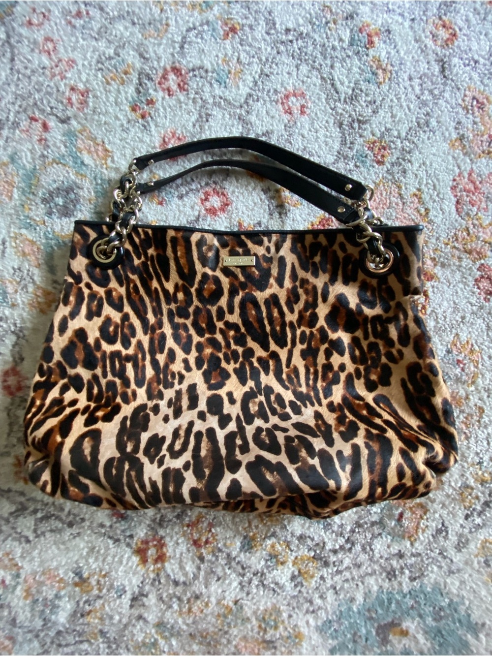Kate Spade New York Streetcar Darya Leopard Print Calfhair tote bag